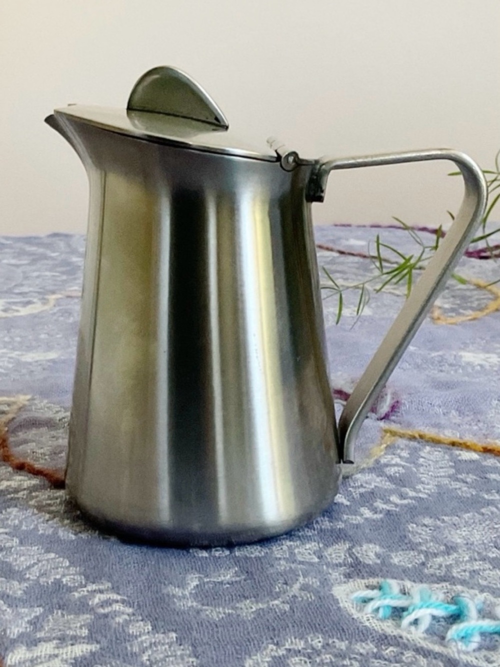 Vintage Alessi 4071 Creamer Pitcher 18/8 Stainless Steel Italy Modernist